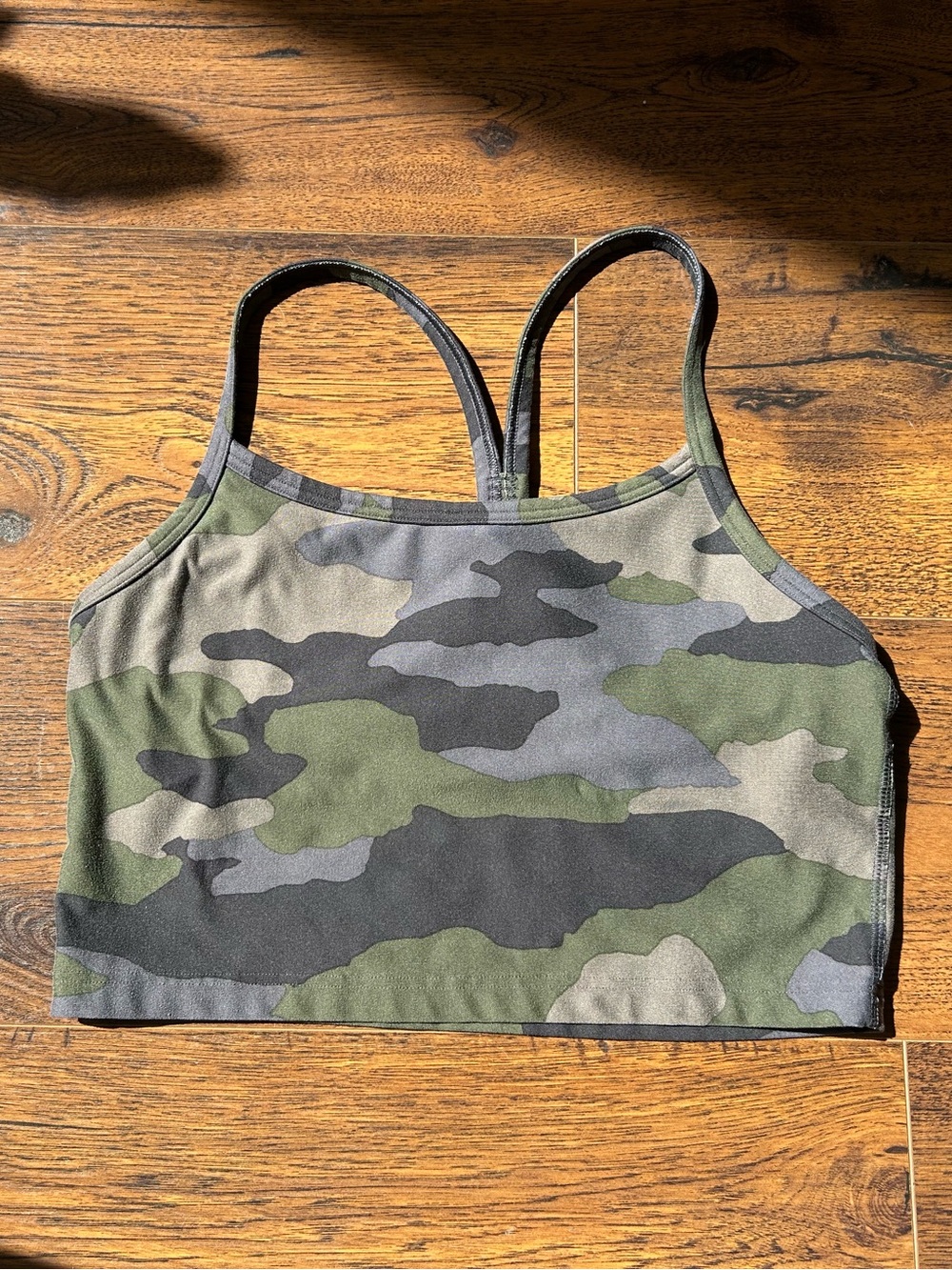 aerie Camo Print Crop Tank/Sports Bra